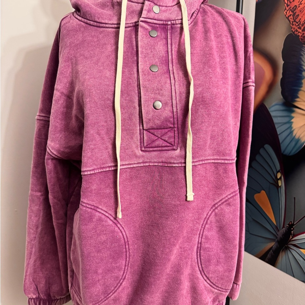 Cozy Women's Cowl Neck Sweater in Purple